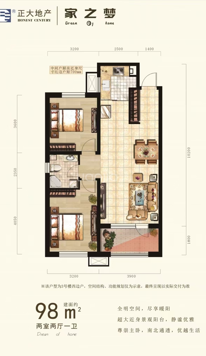 正大·家之梦二期--建面 98m²