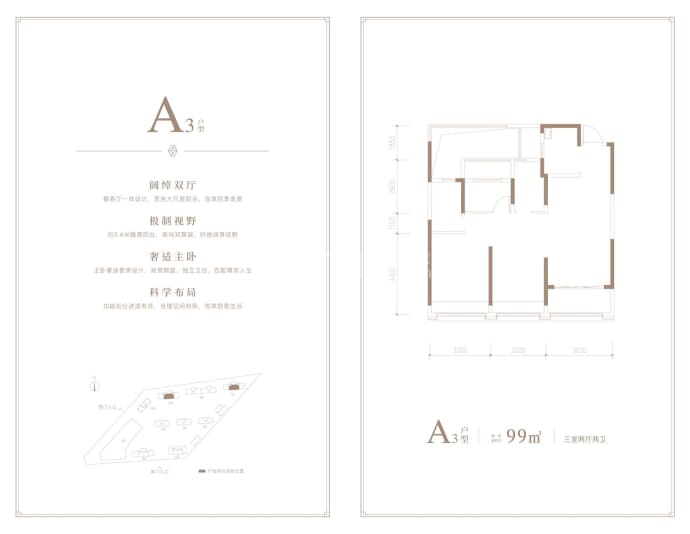 龙湖·天玺--建面 99m²