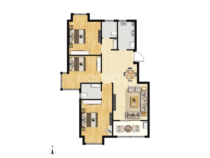 融城品园--建面 110m²