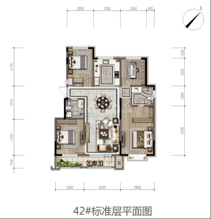 中植·江山和鸣--建面 144m²