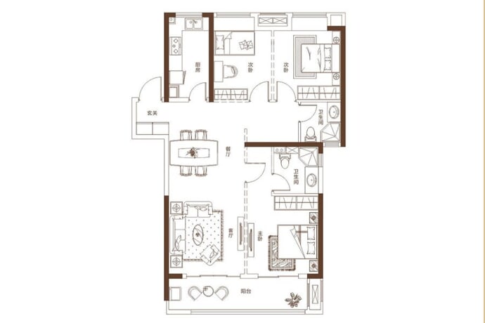 湖北交投·颐和华府--建面 118m²