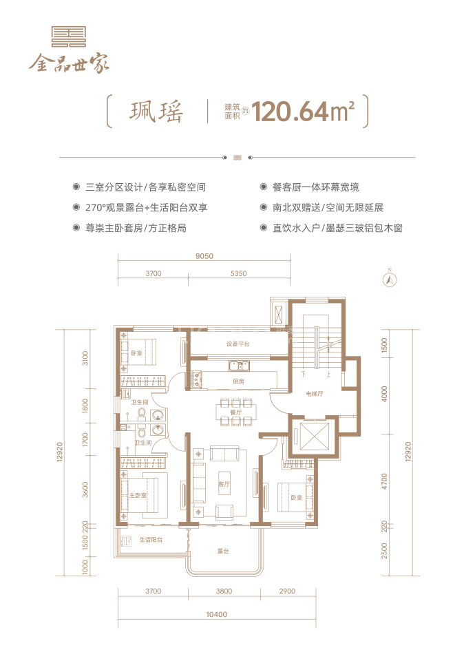 金品世家--建面 120.64m²