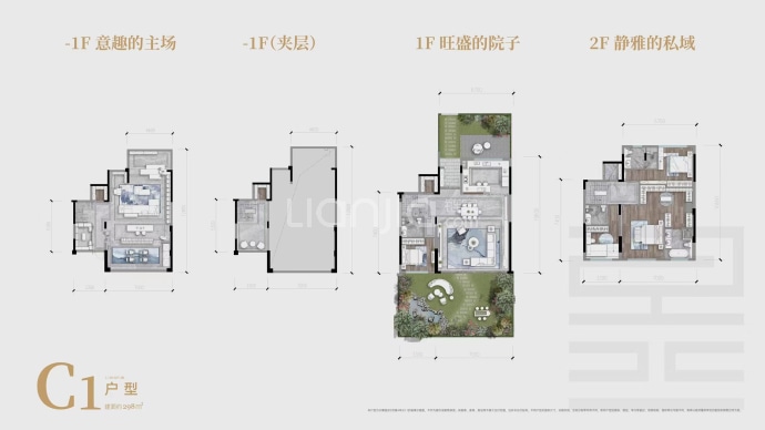 龙湖天曜-昱府--建面 298m²