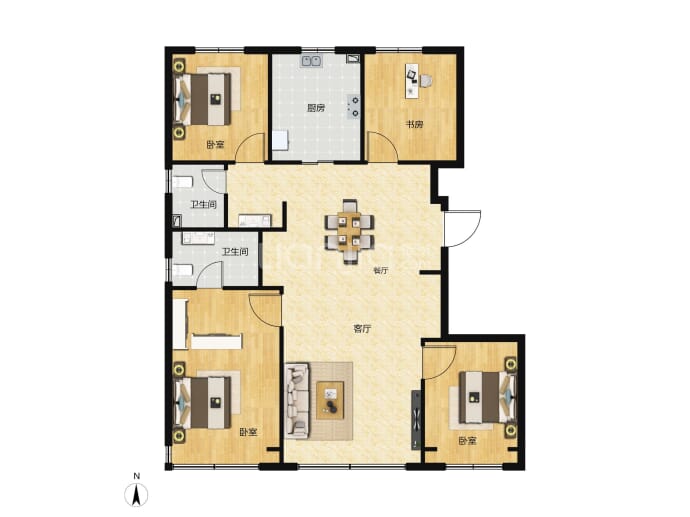 玺悦朝阳--建面 137m²