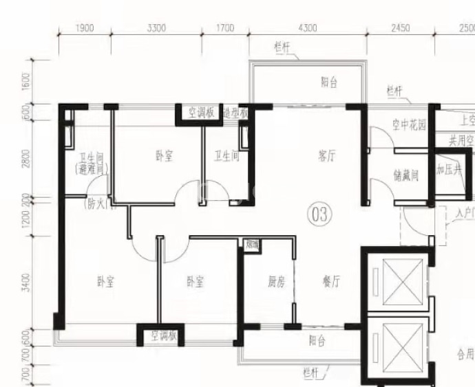 新会保利西海岸--建面 124m²