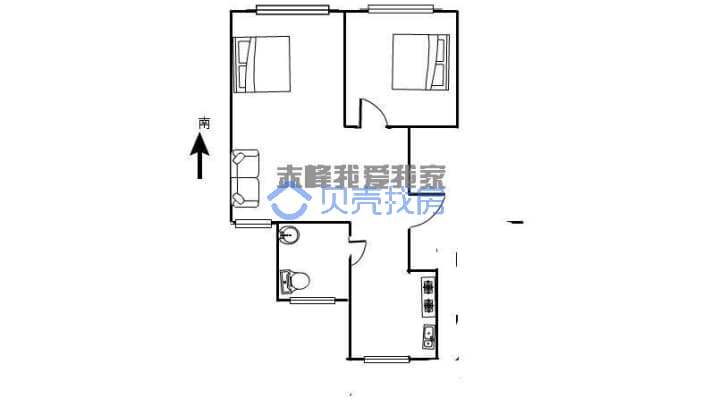 龙福郡 南北通透 实际是和三楼一样-户型图