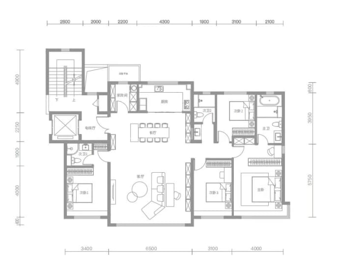 保利天珺--建面 189m²