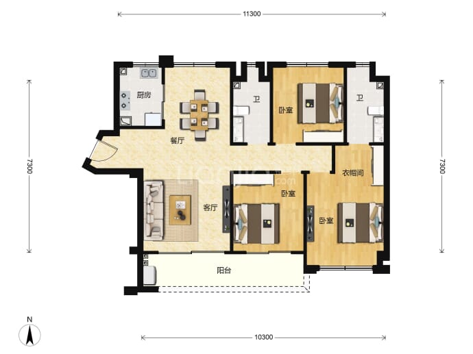 佳兆业香山熙园二期--建面 112m²