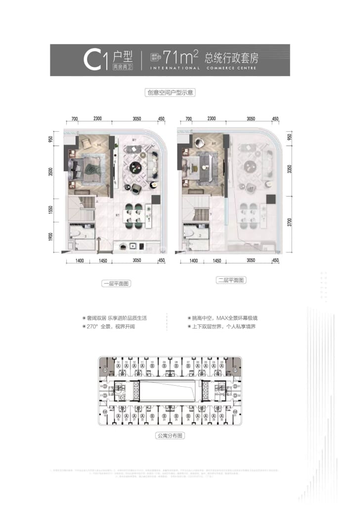 顺德碧桂园三龙汇--建面 71m²