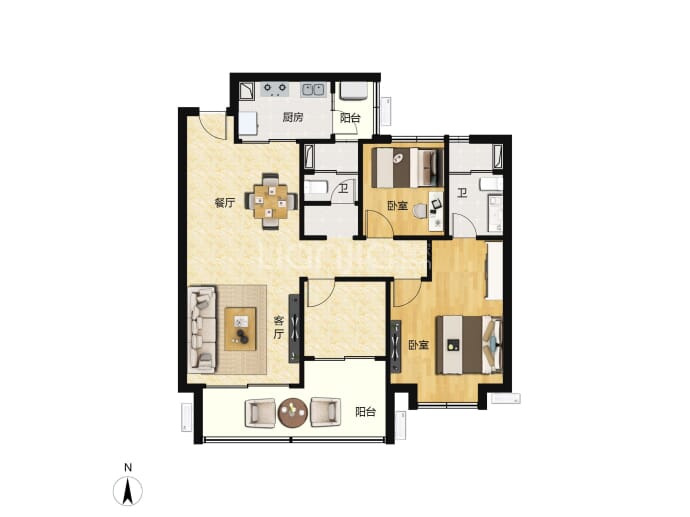 广州城投·禧悦府--建面 102m²