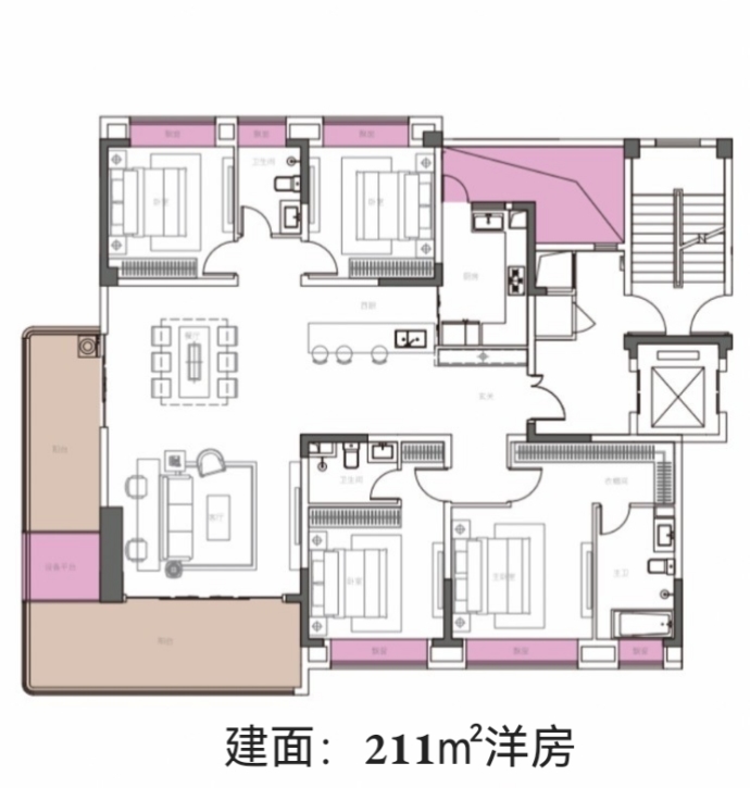 山墅一生--建面 211m²