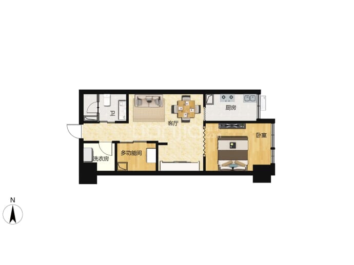 IFCC兰州环球中心--建面 60.52m²