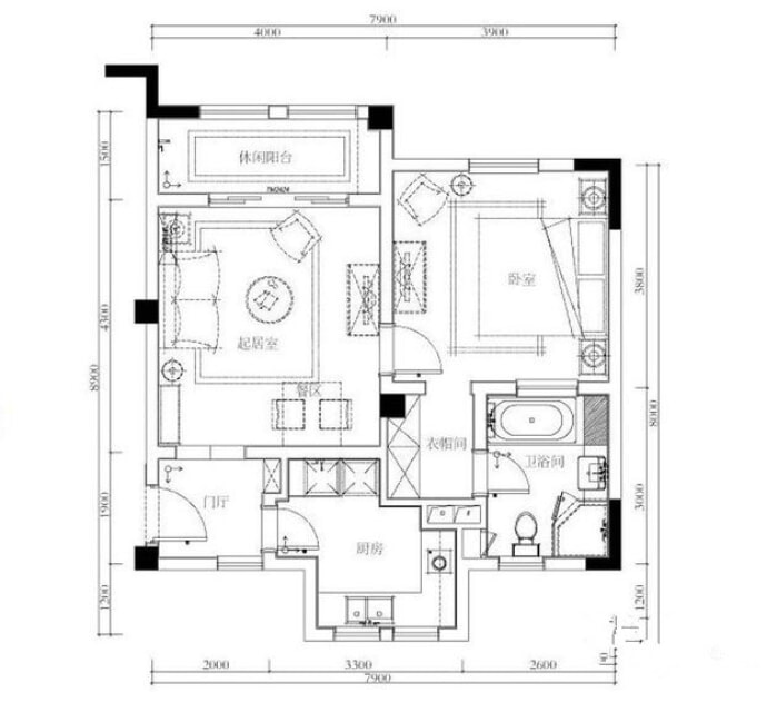 招商卡达凯斯--建面 85m²