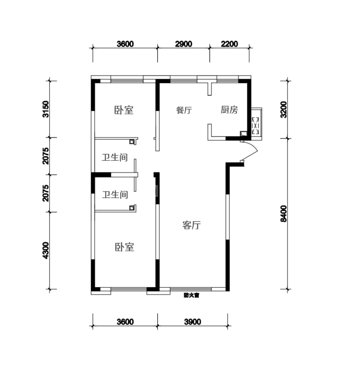 万通金府国际--建面 120m²