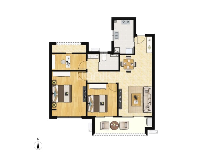 虞东雅苑--建面 89m²