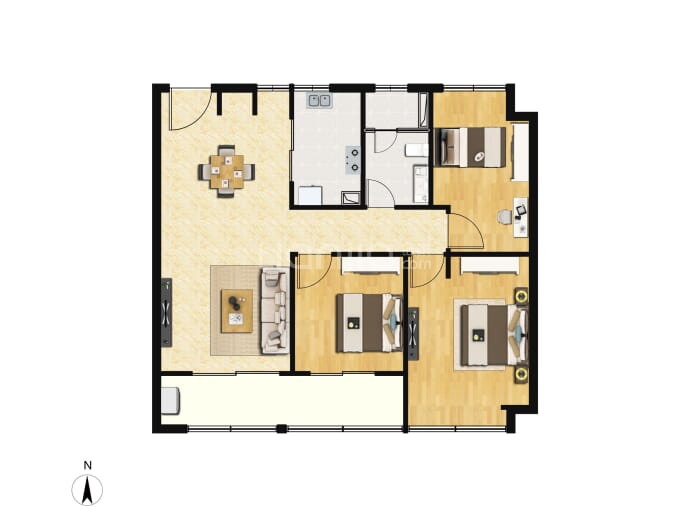 嘉华嘉璟峰--建面 103m²