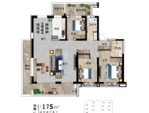 安居尚美云筑4室2厅2卫户型图