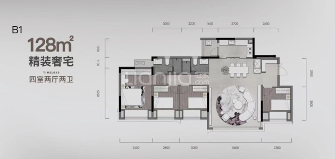 江山颂--建面 128m²