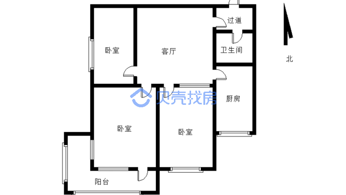 民政局家属楼 单价合适 一 小 二中 交通方便 位置好-户型图