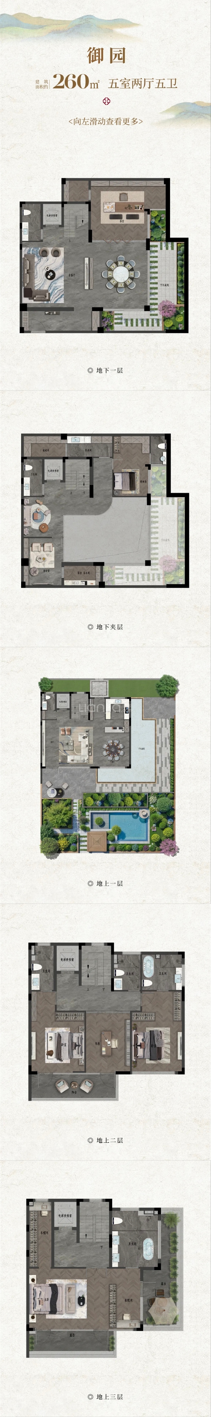 春序里5室2厅5卫户型图