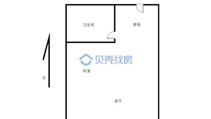 广商云谷现房公寓出售，南排中间楼层南户，采光好-户型图