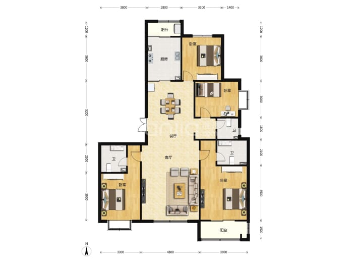 颐合府--建面 187m²