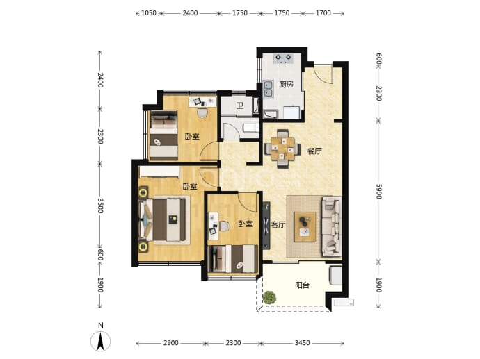 莞月松湖--建面 79m²