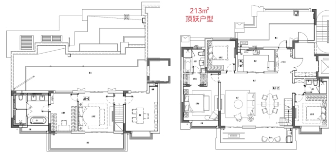 金隅紫京叠院＆熙院--建面 213m²