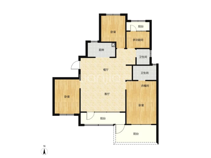 龙湖御湖境--建面 135m²