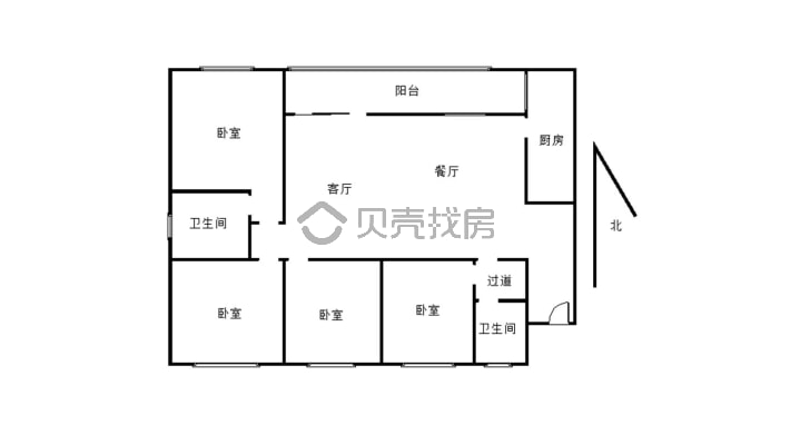 正黄金域香江 4室2厅 东-户型图