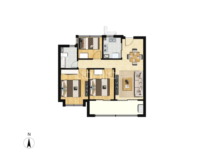 伟星都荟之门--建面 102m²