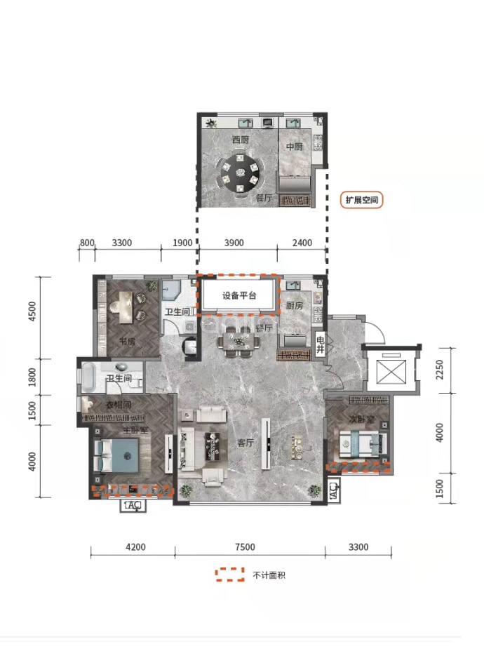 大正·澜庭--建面 185m²