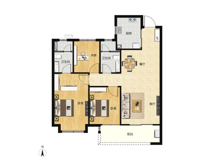 汉口1872--建面 113m²