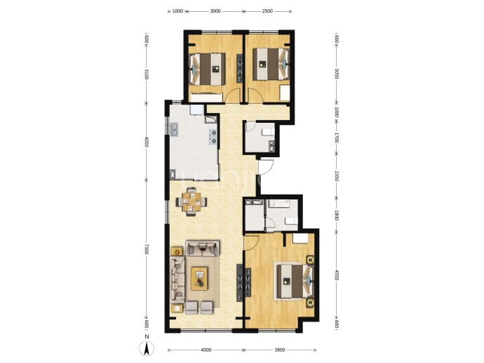 中土北纬43°--建面 116m²