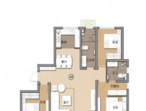城市印象3室2厅2卫户型图