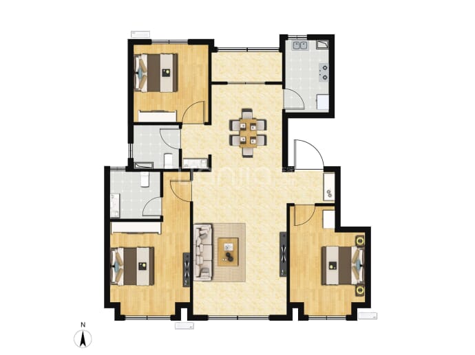 泽信•拾光名著--建面 107m²