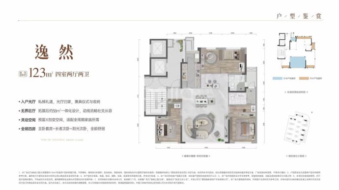 中建旌城之星--建面 123m²