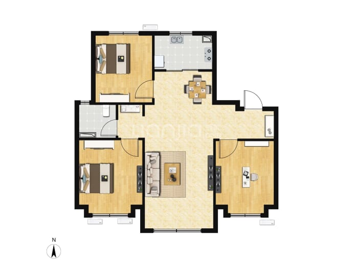 泽信•拾光名著--建面 97m²