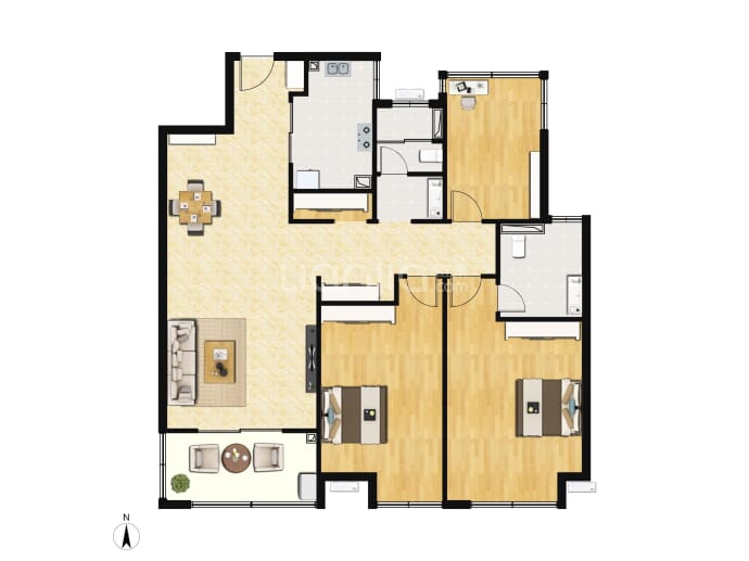 汤山玉兰公馆--建面 106m²