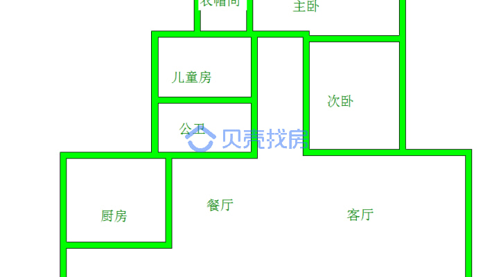 金御天下：中低楼层精装三房，环境优美，配套齐出行便-户型图