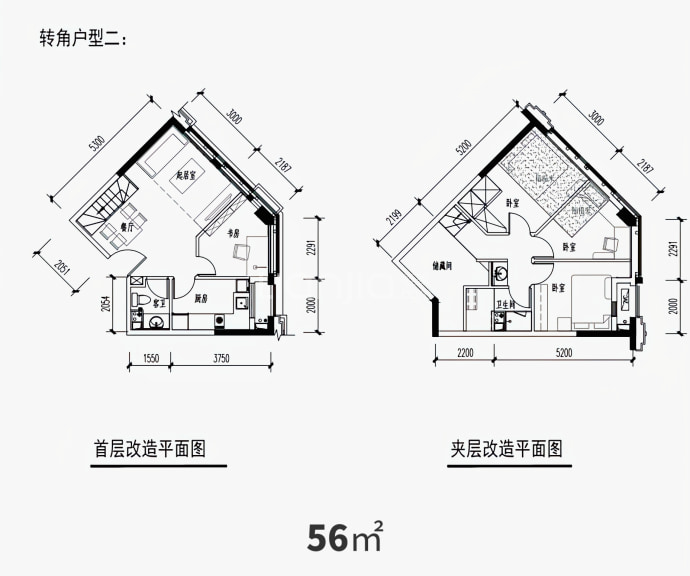 正成新天地--建面 56m²