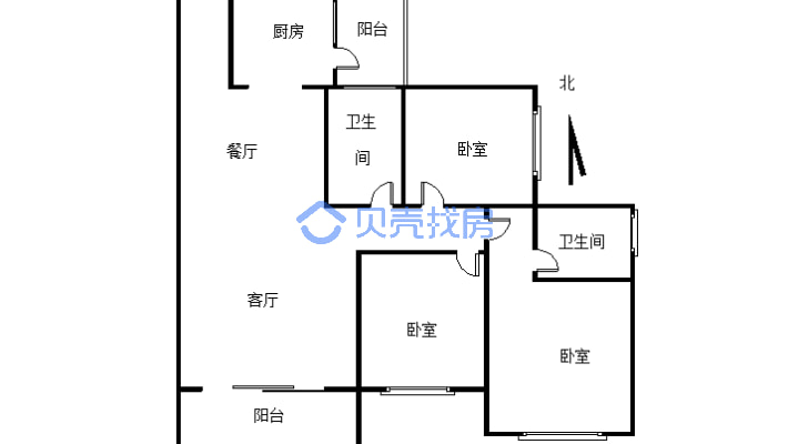 出行方便户型方正居住方便舒适，人车分流两梯四户。-户型图