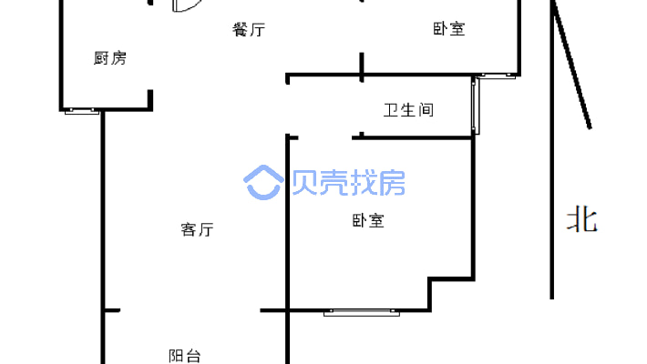 户型敞亮，采光，好出行方便。。。。。。-户型图