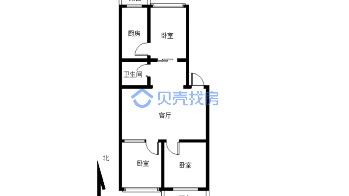 松秀园，简单装修，小面积，小区配套齐全 满五唯一-户型图