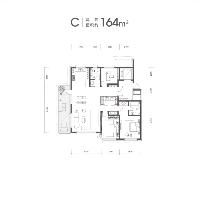 外滩壹号院--建面 164m²