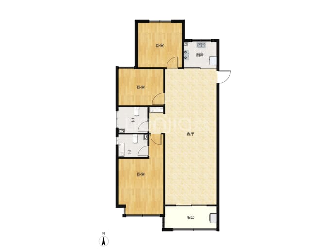 高晟福润城C区--建面 142.07m²