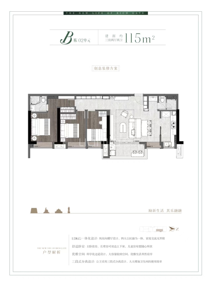 君熙府--建面 115m²