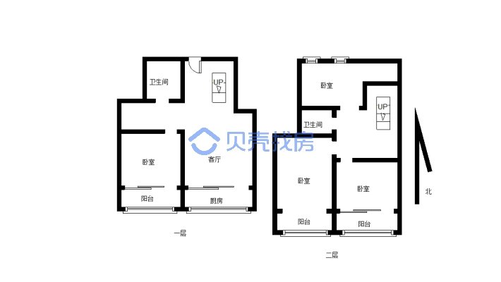 龙都红星广场 2室2厅 南-户型图