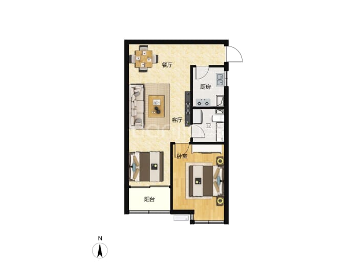 人和嘉园--建面 78m²