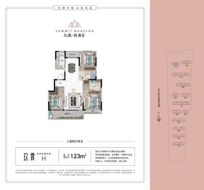 泰安玖峯汇住宅项目--建面 123m²